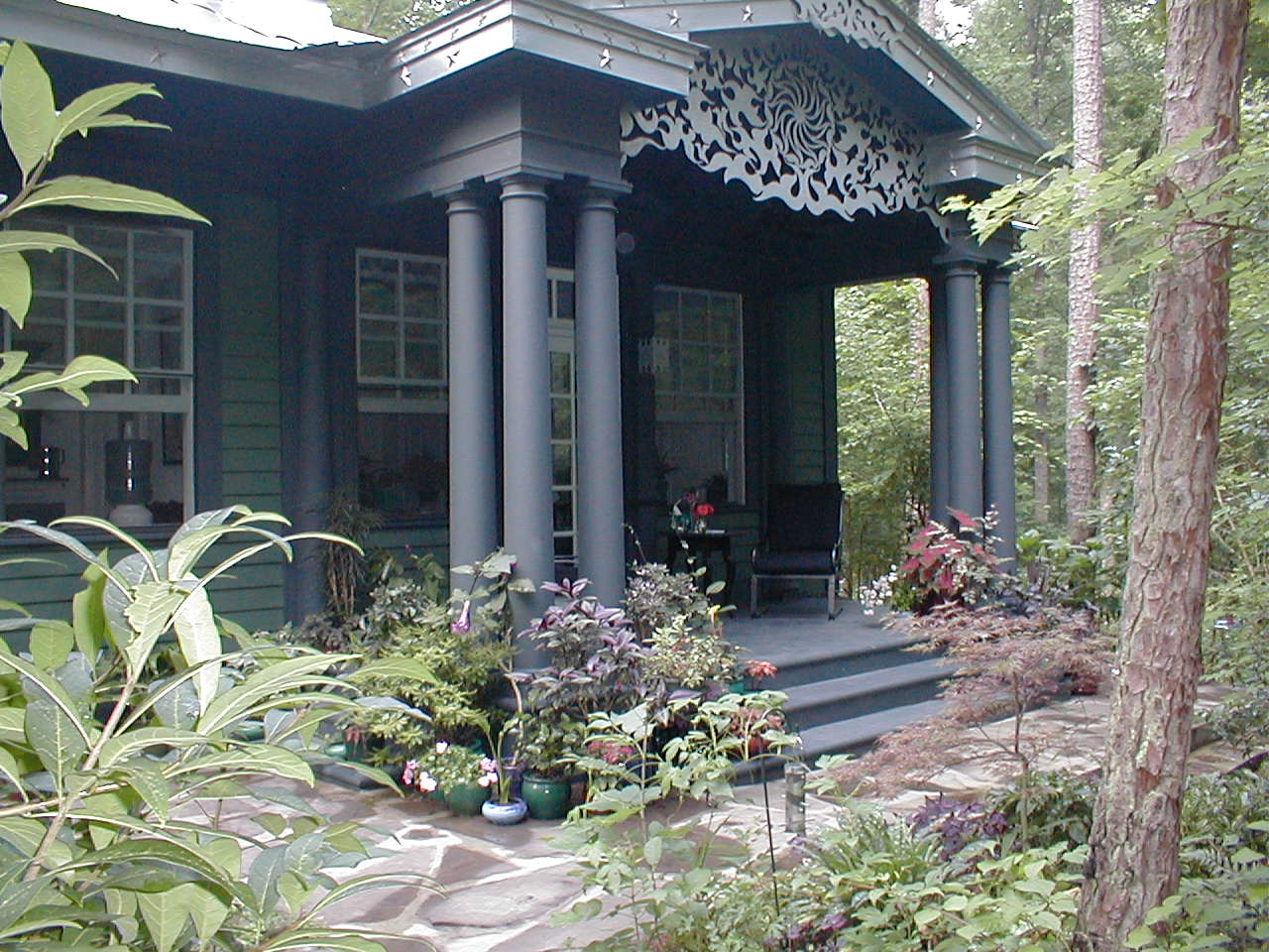 Counseling porch on side of office.